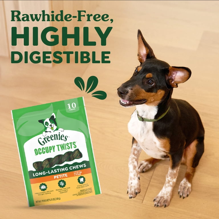 Greenies Occupy Twists Natural Dog Treats Petite Size, Chicken