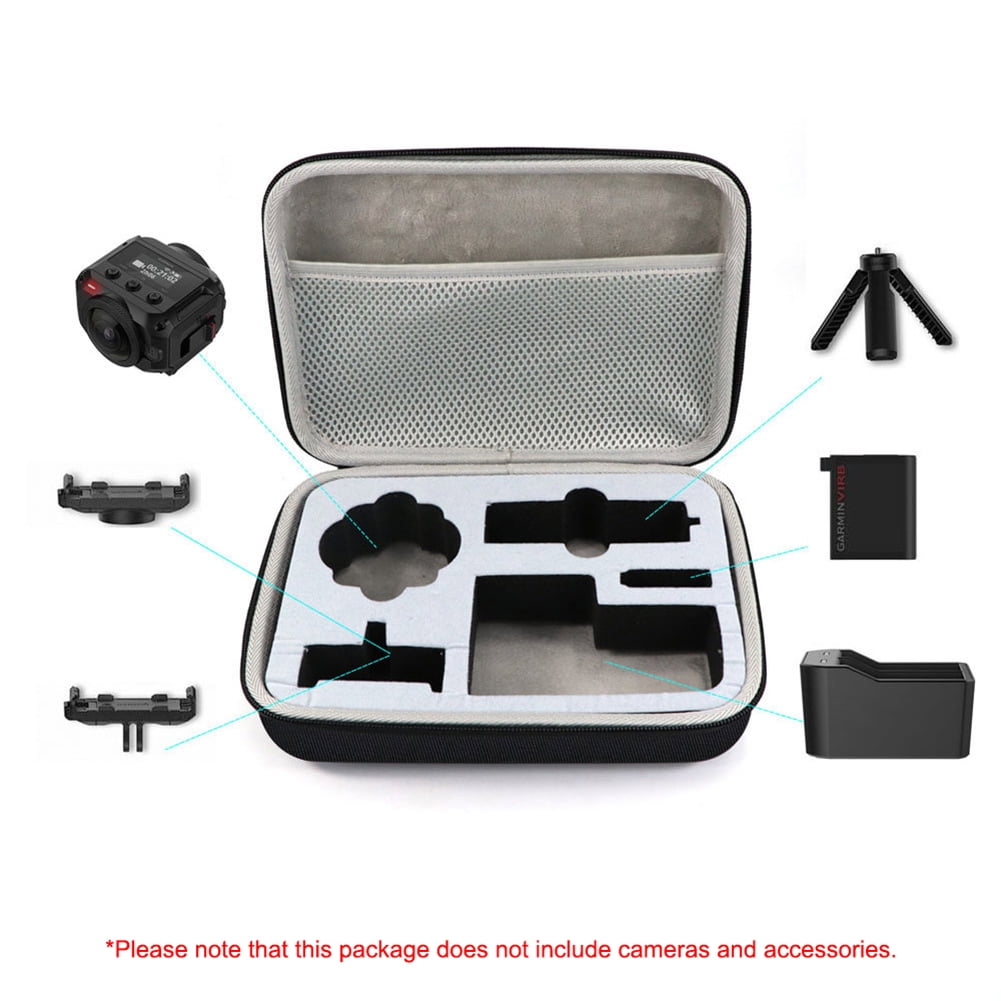 Autcarible Camera Carrying Case Eva Storage Box Suitcase Sports Camera Bag For Garmin Virb 360 Walmart Com Walmart Com