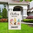 thumbnail image 5 of Easter Gnome Garden Flag - 12x18 Inch Double Sided Happy Easter Day Funny Bunny Gnome Garden Flags for Indoor Outside Holiday Yard Decoration, 5 of 6