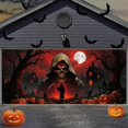 thumbnail image 1 of Cubierta para puerta de garaje BEAUTE ELITE, 7 x 16 pies, Halloween Grim Reaper, 1 of 7