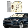 thumbnail image 2 of Yiaed Sweet Bee Print Car Windshield Sunshade Front Auto Car Front Window Sun Shade Foldable Sun Visor Shield Cover Auto Accessories for Sedan SUV Truck-Small, 2 of 5