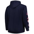 thumbnail image 3 of Men's Navy Boston Red Sox Big & Tall Fleece Pullover Hoodie, 3 of 3