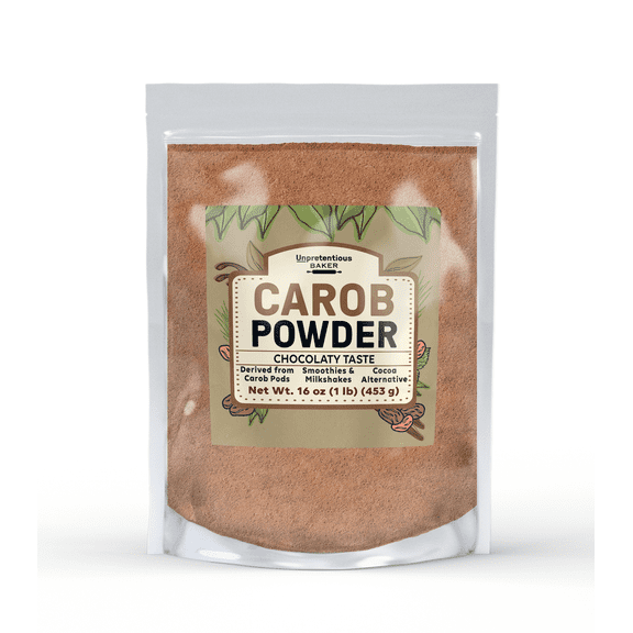 Unpretentious Carob Powder, Baked Goods, Milkshakes, Smoothies 16 Ounce