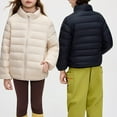 thumbnail image 5 of KAUOD Boys Girls Quilted Puffer Jackets Lightweight Soft Zip up Turtleneck down Coats Kids Winter Padded Warm Outwear, 5 of 6