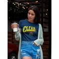 thumbnail image 2 of Clear Your Mind Grunge Style Shaped T-Shirt Women -Image by Shutterstock, Female x-Large, 2 of 4