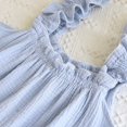 thumbnail image 6 of PMVFHDE Soft Lightweight Solid Slub Nightgown Sleeveless Loose Fit Mid Length Casual For Women Spring Summer Light Blue,M, 6 of 9