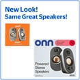 thumbnail image 3 of onn AC Powered Computer Speakers with Volume and Bass Controls, 7.32" Height, 3 of 8