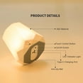 thumbnail image 6 of RUXAN Night Lamp for Bedroom-Rechargeable,  Dimmable Warm Light, With Touch Sensor, for Baby Sleep, Bedside Mini Table LED Lamps, 6 of 7