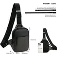 thumbnail image 2 of LAICAIW Mini Sac Bandoulière-Hommes Femmes Petit Sac Bandoulière Imperméable Sac de Poitrine Décontracté pour Téléphone pour Voyage Randonnée, 2 of 6