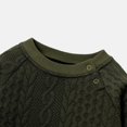 thumbnail image 4 of PatPat Baby Girls Outfits Sets, Infant Clothes 2pcs Baby Boy Solid Color Cable Knit Textured Long-sleeve Sweatshirt and Elasticized Pants Set, 4 of 6