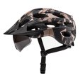 thumbnail image 2 of Bike Helmet with USB Rechargeable Rear Light Detachable Magnetic Goggles Removable Sun Visor Mountain & Road Bicycle Helmets for Men Women Adult Cycling, 2 of 9