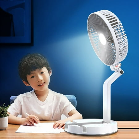 

Lighting Fan Shiogb Clearance Folding Lighting Fan Dormitory Wall Fan Quiet Portable Storage Desktop Small Fan for Home Household Fans (1X Fan)