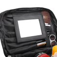 thumbnail image 2 of Bolsa de maquillaje, bolsa de cosméticos grande, bolsa de artículos de tocador plegable impermeable multifunción, para vacaciones, camping y baño, 2 of 5