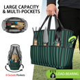 thumbnail image 2 of Bright Checkered Garden Tools Bag, Water-proof Oxford Garden Tote Home Organizer Gardening Tool Bag Kit Holder with 8 Pockets for Indoor and Outdoor Gardening (Tools Not Included), 2 of 6