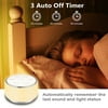 White Noise Machine and Night Ligh with 34 Soothing Sounds, Memory Features & Auto-Off Timer for Better Sleep, Sleep Timer for Sleeping, Feeding (Cylindrical)