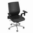 thumbnail image 4 of Somerset Mid Back Leather Office Chair in Dark Gray, 4 of 5