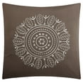 thumbnail image 2 of Nanshing Avalon 8 Piece Trellis Moroccan Print Comforter Set, Brown, King, 2 of 6