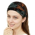thumbnail image 4 of Unique Bargains 1 Pc Headband Flower Lace Wide Hairband for Women Green, Orange, 4 of 5