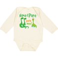 thumbnail image 3 of Inktastic Nana Papa Love Me Grandchild Dinosaur Boys Long Sleeve Baby Bodysuit, 3 of 5