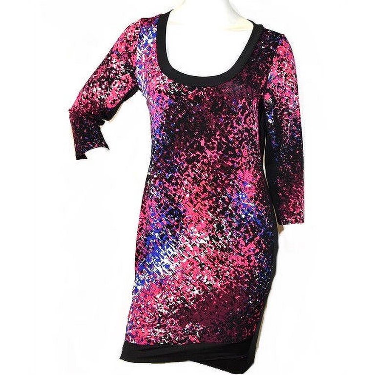 K. Jordan Women's Velocity Print Bodycon Dress In Pink/Black - Medium -  Walmart.com