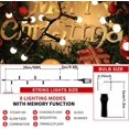 thumbnail image 4 of Luces navideñas, LED, 300 metros, 105 pies, 8 modos, resistentes al agua, 4 of 7