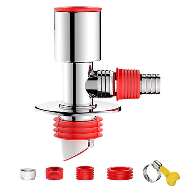 Lavavajillas Adaptador manguera la lavavajilla Drenaje piso con conector anti-Odor para baño doméstico (camiseta recta)