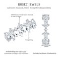 thumbnail image 5 of Rosec Jewels Lab Created Diamond Eternity Ring - Designer Wedding stacking Ring - EF-VS Grade, 14K White Gold, US 10.00, 5 of 8