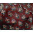 thumbnail image 4 of oneOone Silk Tabby Fabric Leaves|Floral & Paisley Block Print Sewing Fabric BTY 42 Inch Wide, 4 of 4