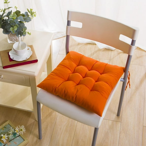 Fllostpr Chair Cushions, 16 Inch Square Cotton Seat Cushions Chair Pads, Warm Comfort Office Cushion, Dining Chair Cushion