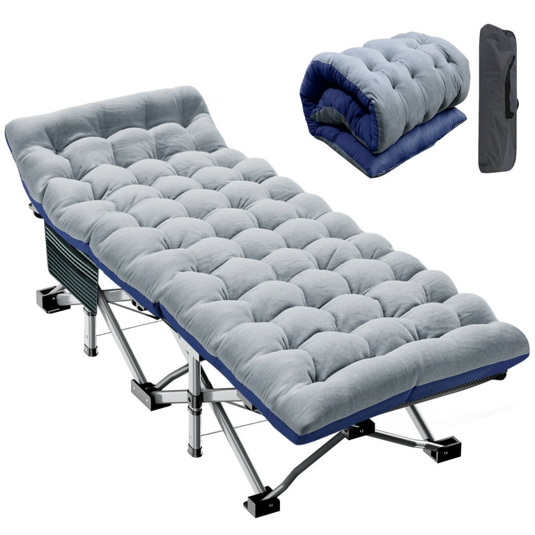 MOPHOTO 75'' Portable Folding Bed for Adults, Camping Cot with