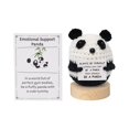 thumbnail image 1 of CAIROYAR Panda positivo DAGESVGI, regalos de panda de crochet con apoyo emocional, lindo panda de punto con tarjeta positiva, juguete de lana de punto de panda, animales de crochet inspiradores, regal, 1 of 7