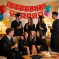 thumbnail image 4 of 2026 Graduation Decorations Congrats Grad Banner, 2026 graduations party decorations Graduation Banners Congrats Grad Banner for Congratulation Graduations Party Supplies, School, Home (Gold&Red), 4 of 9