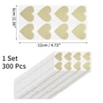 thumbnail image 3 of Unique Bargains 300Pcs Surprise Wedding Scratch Stickers 1.1" x 0.98" Gold Tone, 3 of 7