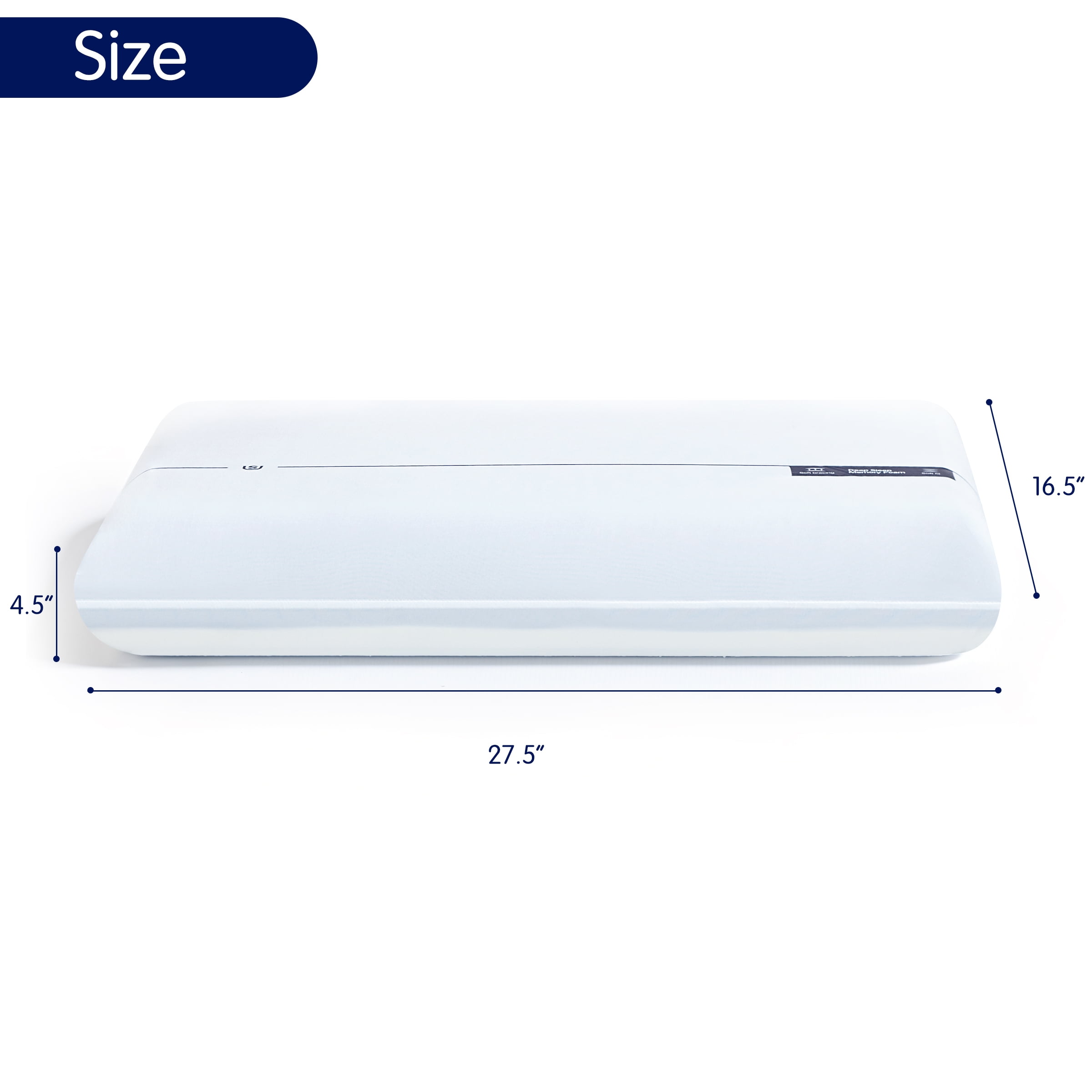 DyFun Gel Memory Foam Bed Pillow, Dual - Firmness  Queen Size Pillow - Neck Pain Relief for Side & Back Sleepers