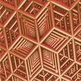 thumbnail image 1 of Ahgly Company Tapis d'Intérieur Lavable en Machine Carré Rouge Transitionnel, 4 Pieds Carré, 1 of 7