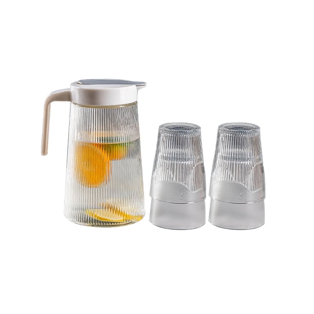Hervidor De Agua Con Diseño Semitransparente, Hervidor De Agua Con Cuerpo De Cristal Con 4 Tazas, Contenedor De Agua Resistente A Altas Temperaturas Serendint HA016912-00