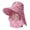 Pink, variant on Uobin Full Face Neck Cover Sun Hat Mesh Breathable Blocking Outdoor Cycling Visor Cap With Adjustable Strap Lightweight Wide Brim UPF 50 Packable Travel