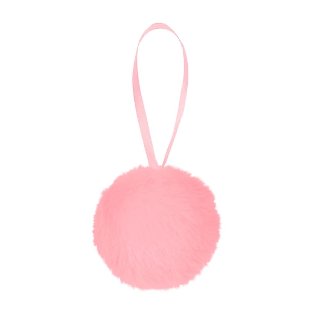 Luces navideñas peludas, adornos navideños para árbol, decoraciones navideñas colgantes verdes, bola colgante de 8 cm