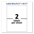 thumbnail image 2 of Shipping Labels with TrueBlock Technology, Inkjet Printers, 5.5 x 8.5, White, 2 Labels/Sheet, 100 Sheets/Pack, 2 Packs | Bundle of 2 Packs, 2 of 6