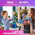 thumbnail image 2 of Máquina de karaoke IROO TOP Mini para niños con 2 micrófonos inalámbricos, 2 of 8