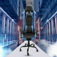 thumbnail image 3 of Gaming Chairs, Office Swivel Chairs, With Headrest And Lumbar Pillow, Blue, 3 of 8