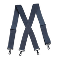 thumbnail image 6 of RYZNBY 2 Inch Grey Suspenders for Men Adjustable Elastic Work Suspender with 4 Snap Hooks for Big and Tall, 6 of 6