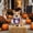 Purple, variant on Cififendec Halloween Adjustable Strap Pet Bandana, 4.52"×2.95", Pumpkin Ghost Soft Towel Bib for Small Cats Puppies Under 15 Lbs Party Costume Accessory