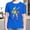 Blue, variant on Boys Shirt Size 11-12Y Kids Banana Baseball Print Short Sleeve Crewneck Tee Playful Fruit Design Soft Daily Top Boy Clothes
