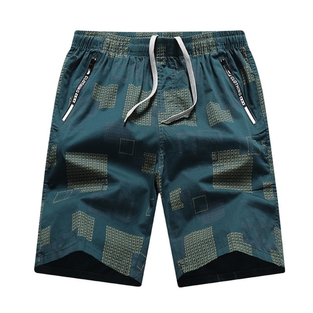 JHLZHS Mens Gym Shorts Mens Spring and Summer Street Leisure Sports Multi Pocket Drawstring Stretch Waist Color Cargo Shorts Pajama Shorts Mens Pajama Shorts