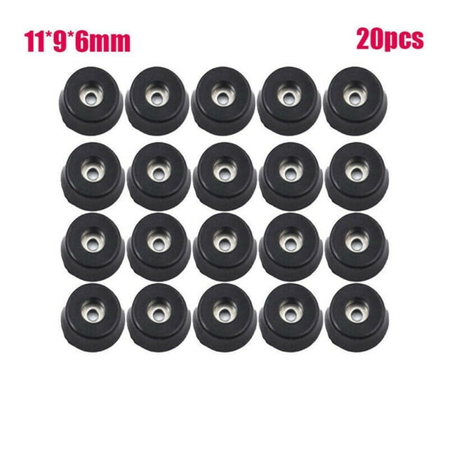 20 Pcs Patins en Caoutchouc pour Pieds de Meubles Table Chaise Protecteurs de Sol