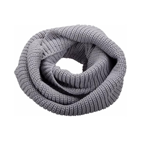 Fu997 Womens Thick Ribbed Knit Winter Infinity Circle Loop Scarf