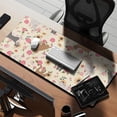 thumbnail image 2 of Long Mouse Pads for Desk,Pitbull Dog and Flower Floral Desk Mats on Top Of Desks, Desk Mouse Pad Extra Large with 3mm Non-Slip Base and Stitched Edge for Gaming,Office,Work,Home 35.4"x15.7", 2 of 6