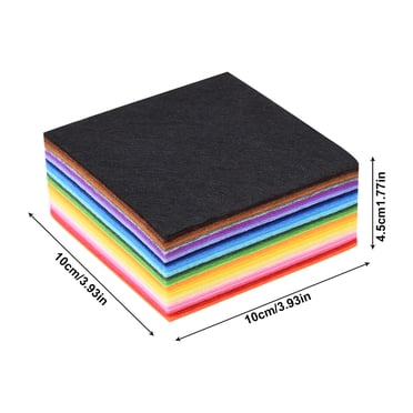 DIY Polyester Felt Fabric Nonwoven Sheet For Craft Work 43 Colors Super Soft Squares 30 * 30cm / 11.8 * 11.8inch, About 1mm Thick