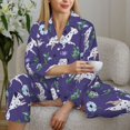 thumbnail image 6 of Honeii Cute Dog print Women's Pajama Sets Long Sleeve Button Down Sleepwear Nightwear Soft Pjs Lounge Sets-XX-Large, 6 of 7